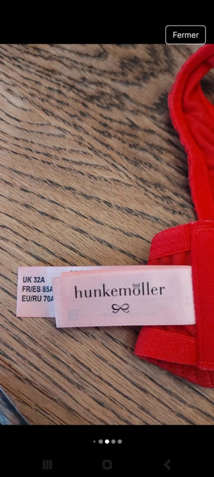 Soutien gorge rouge  Hunkemöller fr 85A - photo numéro 15