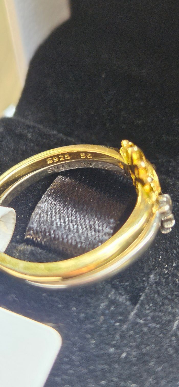 Magnifique bague Pandora lune et soleil neuf - photo numéro 3
