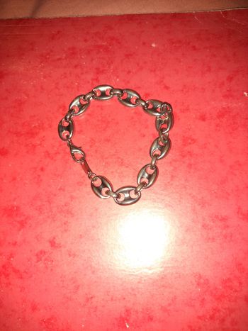 Bracelet grain de cafe argent