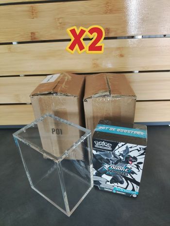 2 Protections acrylique pour Bundle 6 boosters Pokémon