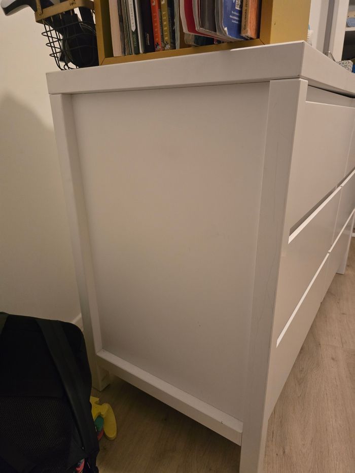 Commode 6 tirois avec plan à langer - photo numéro 3