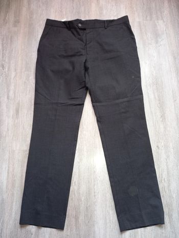 pantalon de costume gris foncé mulliez-flory taille 44