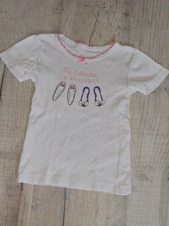 Tee shirt manche courte fille 2-3 ans