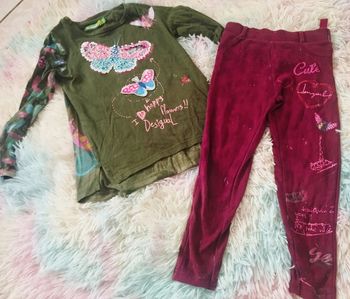 Ensemble desigual 3/4 Ans top legging 