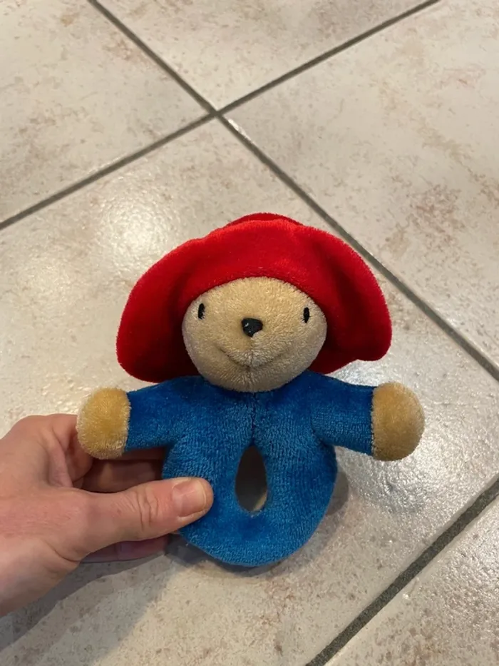 Petite peluche / doudou hochet ours Paddington - photo numéro 2