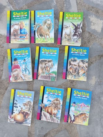 Lot de 9 livres sheltie 