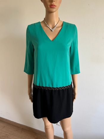 Robe verte et noire Clo&Se taille S jamais portée