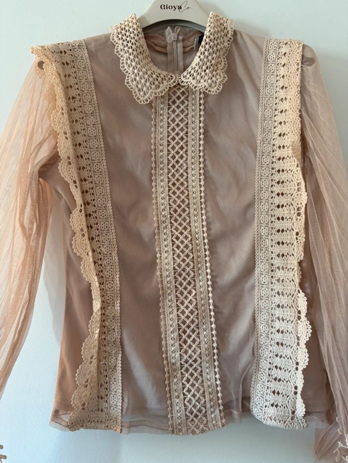 Magnifique haut beige rosé Molly Bracken - photo numéro 3