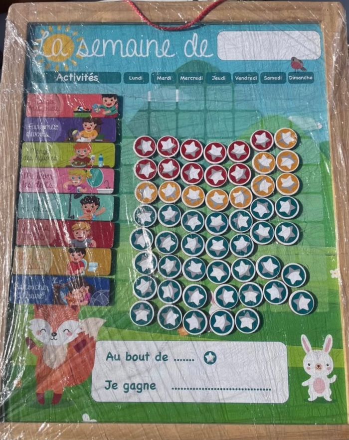 Tableau routine taches quotidiennes