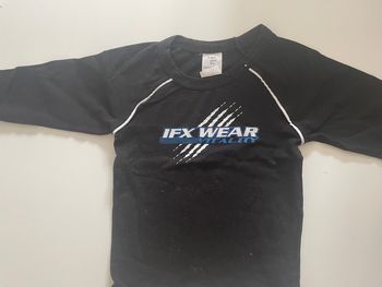 Pull noir garçon IFX Wear vitality 3 ans