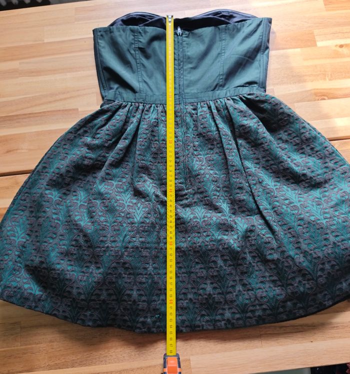 Robe bustier verte Naf Naf taille 38 - photo numéro 10