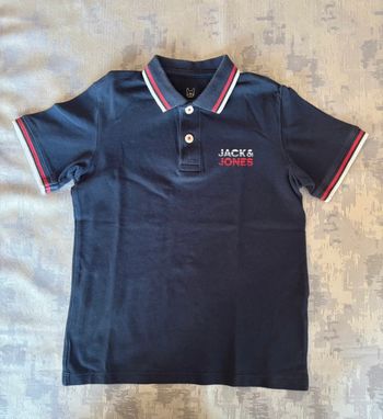 👕 Polo manches courtes Jack & Jones 8 ans 🔵 | TBE
