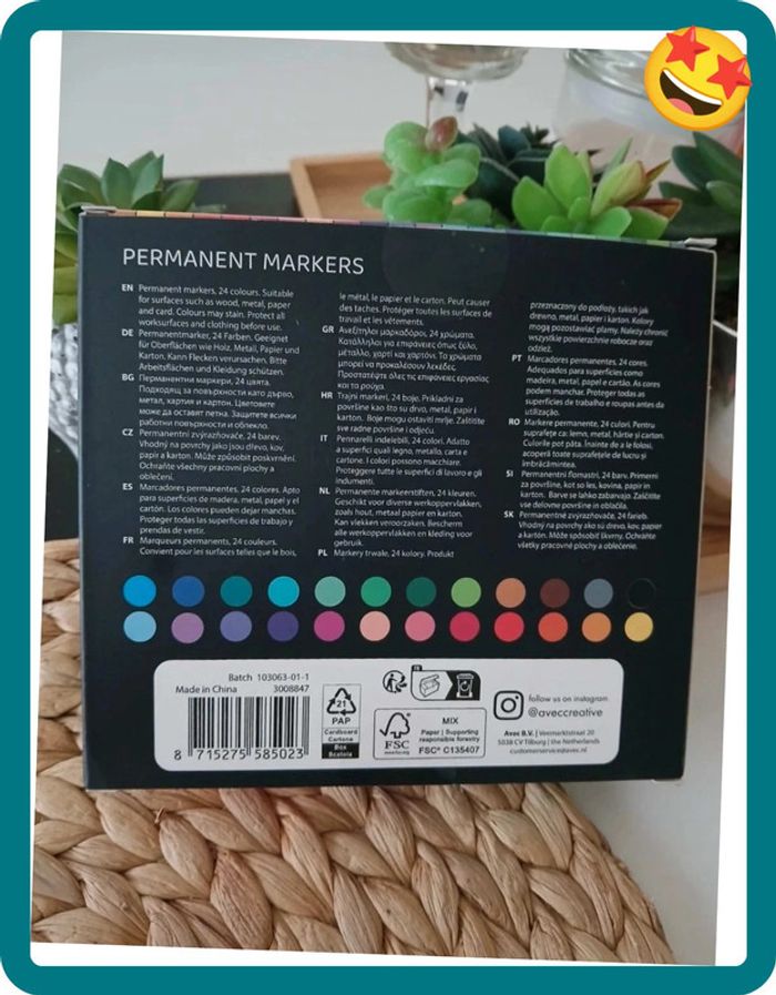 Lot de 24 Crayons Feutres de Permanents Markers Neuf🎁🌿 - photo numéro 4