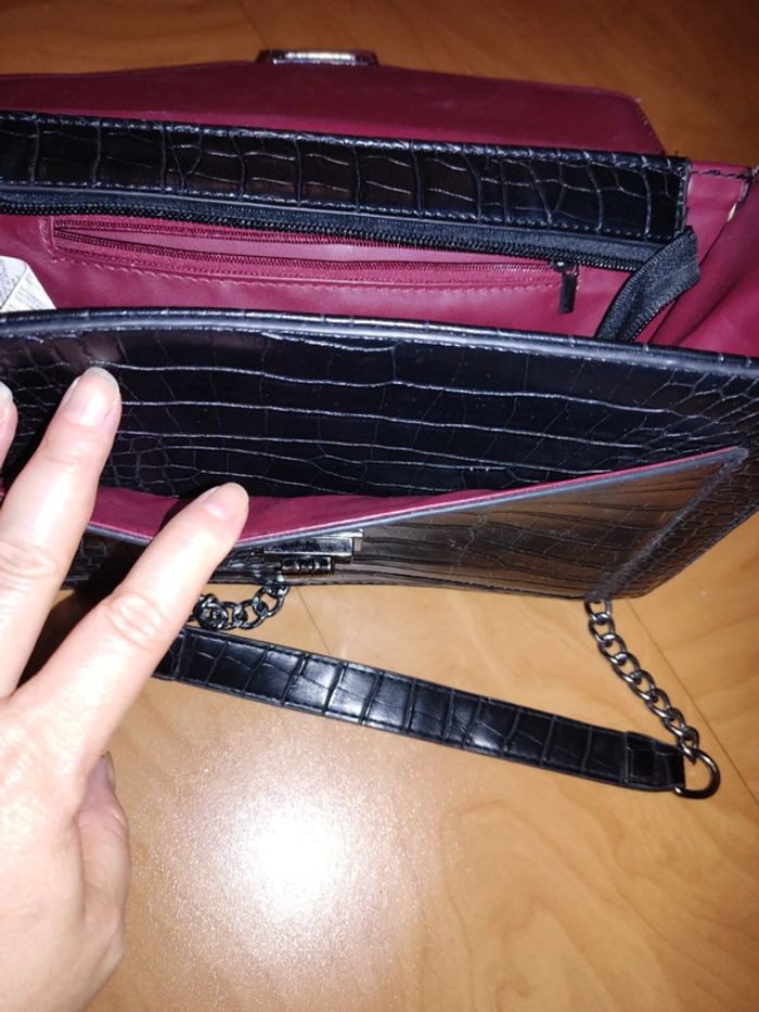 Sac a main rigide boucle et croco - photo numéro 15