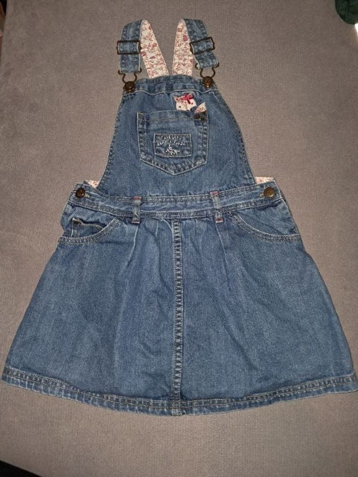 Robe salopette en jean 7 ans