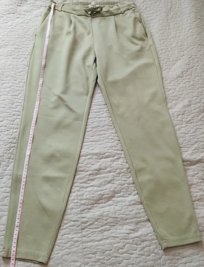 Pantalon vert pomme droit et classique été femme taille 40 New Yorker - photo numéro 6
