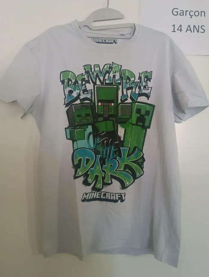 T-shirt mc Minecraft 14/16 ans