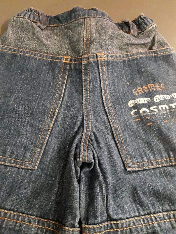 Pantalon jean large baggui Obaibi 12 mois original TBE - photo numéro 3