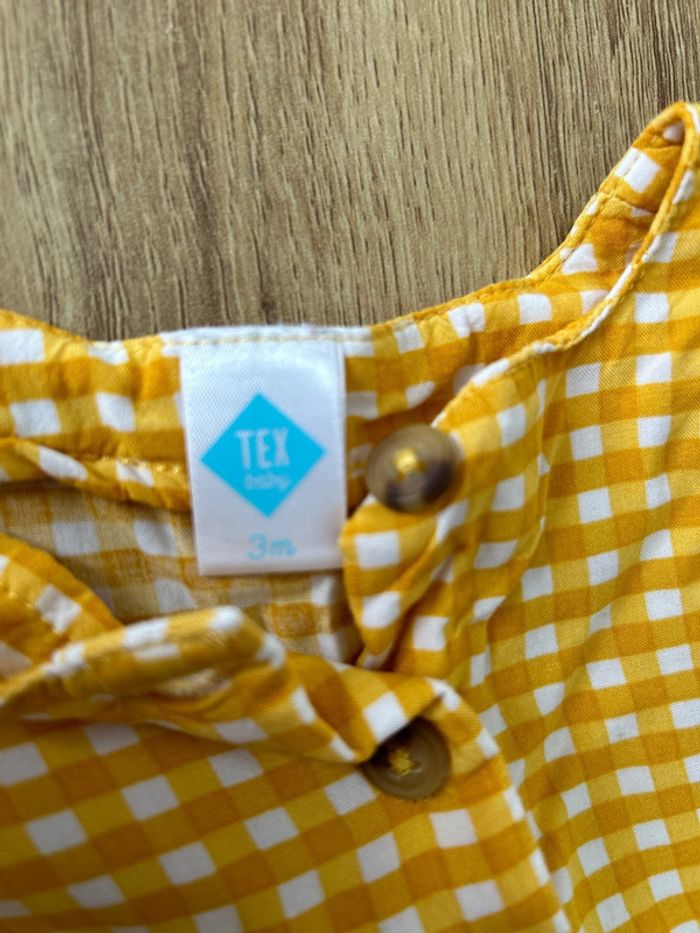 Tunique carreaux jaunes 3 mois - photo numéro 2