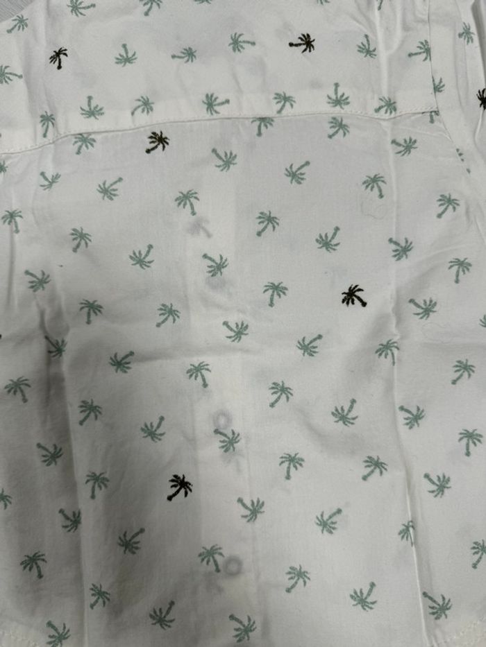 Chemise manche courte palmiers kiabi 6 mois - photo numéro 4