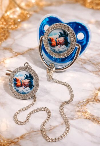 Tétine dragon ball z bleu 