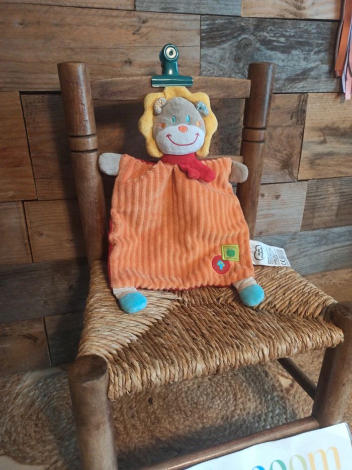 Doudou Lion mots d'enfants tbe - photo numéro 2