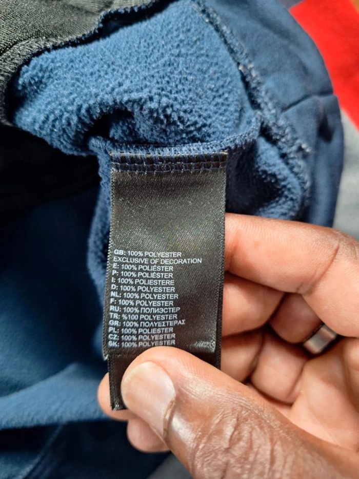 Sweat The North Face S homme capuche polaire zippé bleu foncé (543) - photo numéro 11
