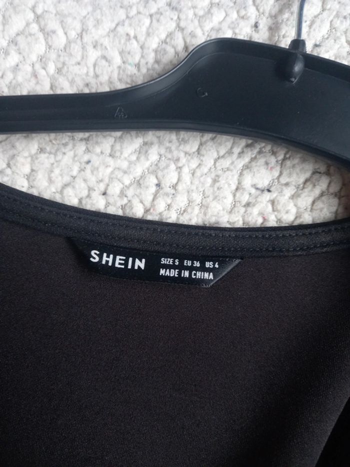 Veste/blazer noir avec épaulettes - photo numéro 3