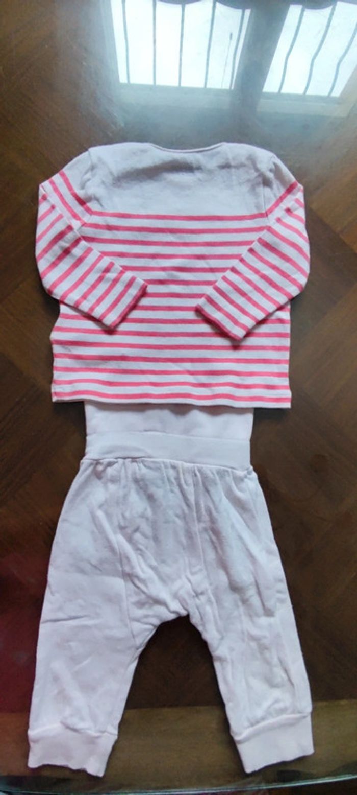 Ensemble coton bio léger Vertbaudet 6 mois - photo numéro 2