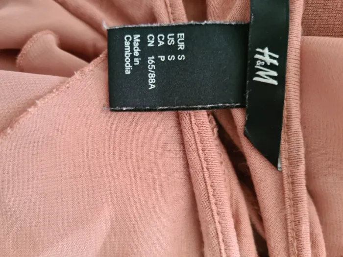 Blouse marron volanté H & M Taille S - photo numéro 4
