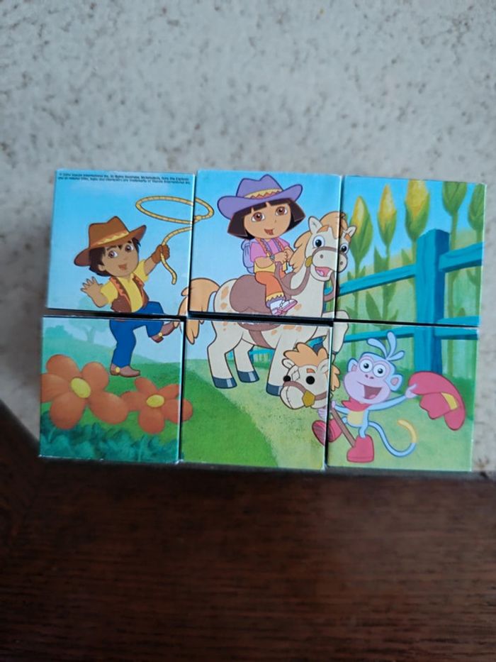 2€ Puzzle cubes 6 faces Dora l'exploratrice - Y2K 2004 - photo numéro 5