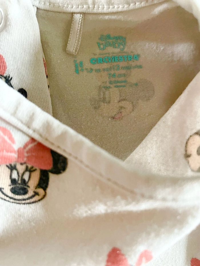 Lot de deux T-shirts Minnie 12 mois - photo numéro 3