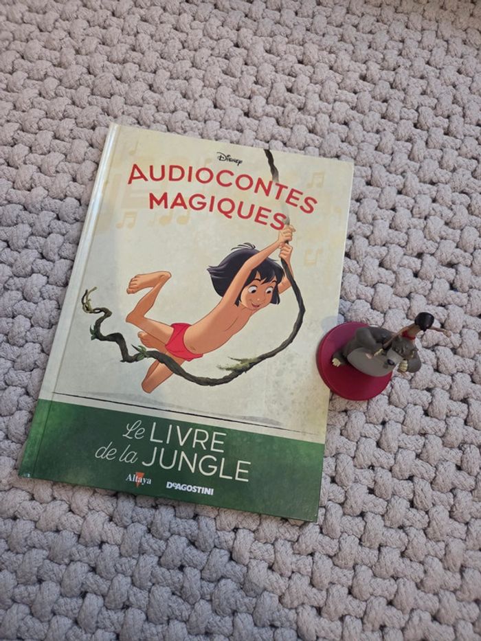 Livre audiocontes magiques disney avec figurine le livre de la jungle