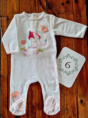 Pyjama velours 6 mois