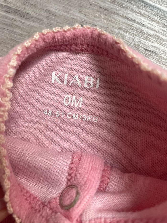 Magnifique pyjama rose lapin Kiabi 0 mois naissance - photo numéro 4
