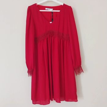 Jolie robe d'été en rouge Farmer T40