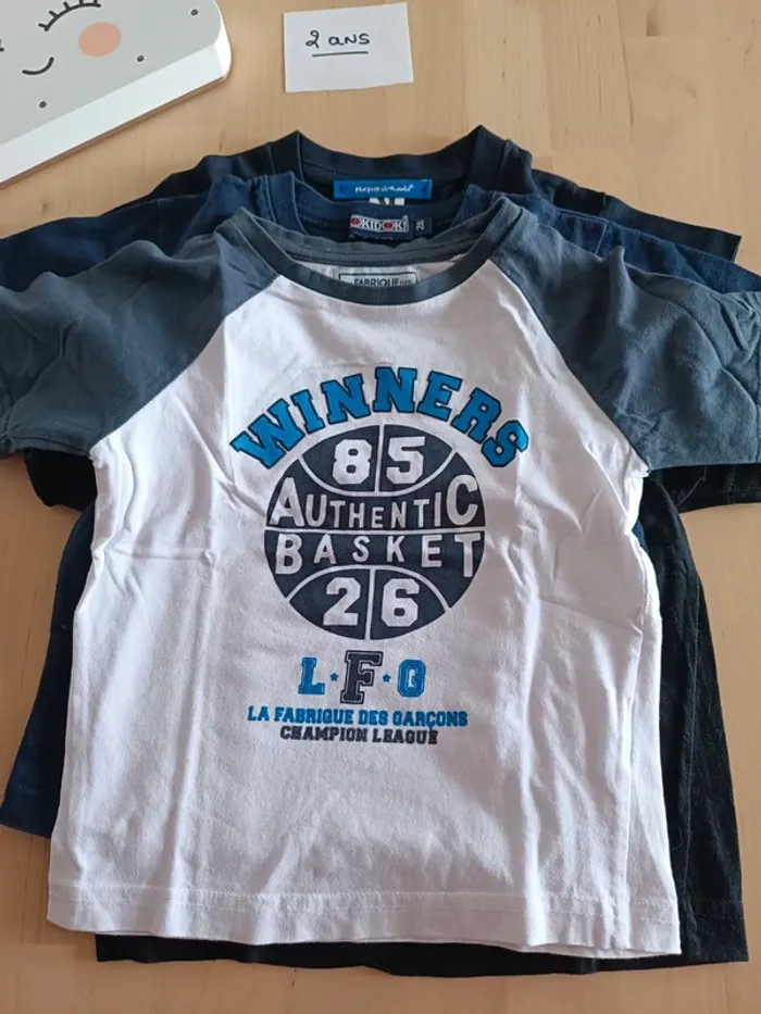 Lot de t-shirt manches courtes 24 mois 2 ans - photo numéro 5
