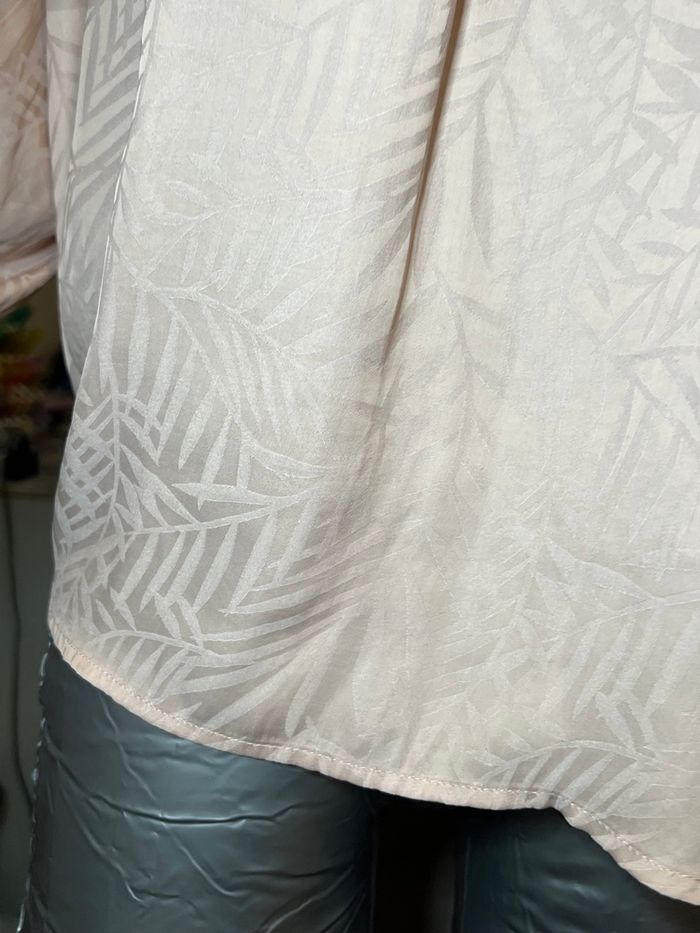 Chemise beige abricot M - photo numéro 5