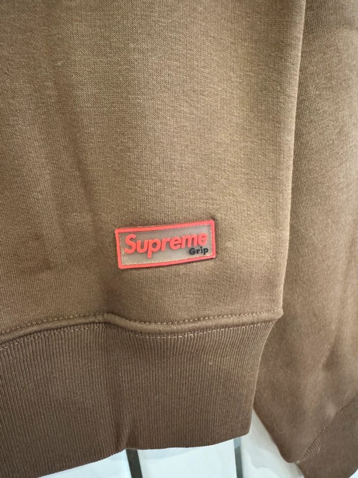 Pull / Sweat zippé Marron Supreme Taille L - photo numéro 6
