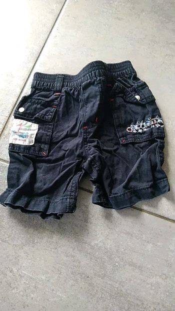 Bermuda DPAM garçon 12 mois bleu foncé