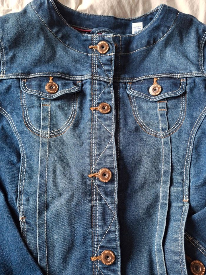 Veste en jean fille taille 8 ans - photo numéro 4