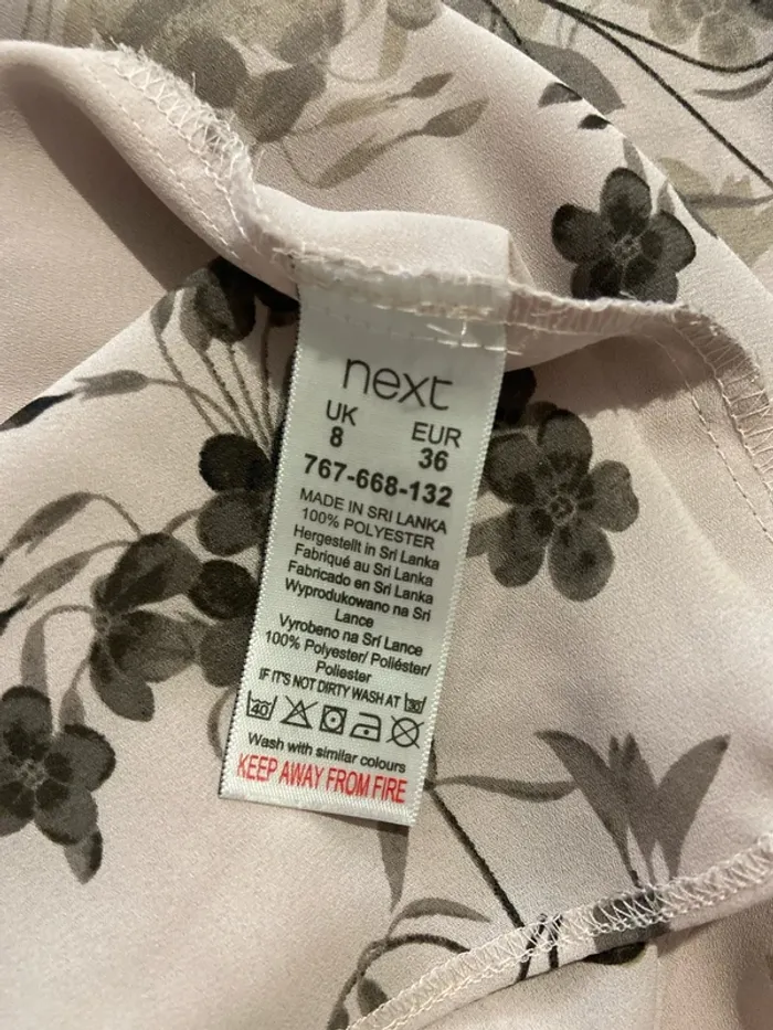 Top vieux rose fleuris Next Taille 36 - photo numéro 8