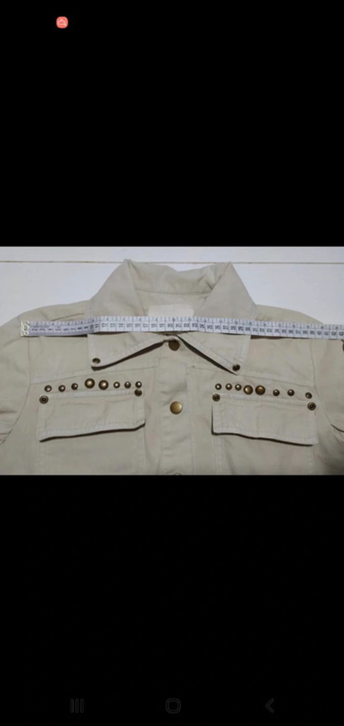 Veste jean beige - photo numéro 6