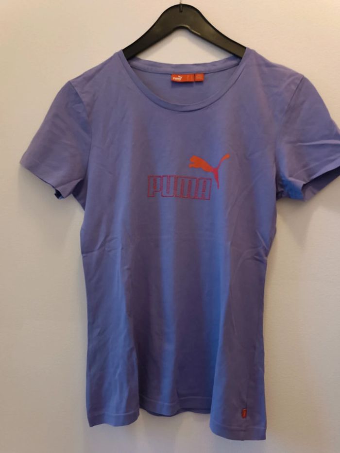 T-shirt PUMA violet - neuf - taille S/M - photo numéro 2