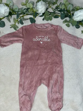 Pyjama velours 3 mois Kiabi