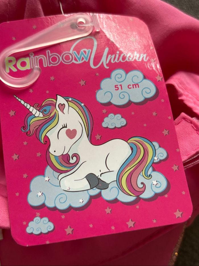 Casquette pailletée Rainbow Unicorn taille 51 cm Neuf - photo numéro 5