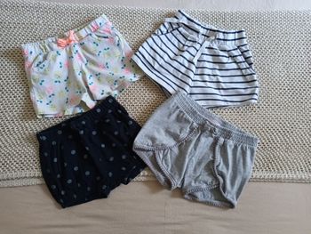 Lot de shorts fille à ceinture élastique 3 ans