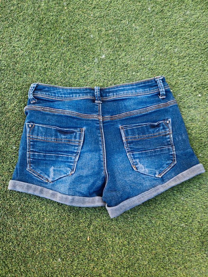 Short en jean pimkie taille 32 XXS bleu - photo numéro 2