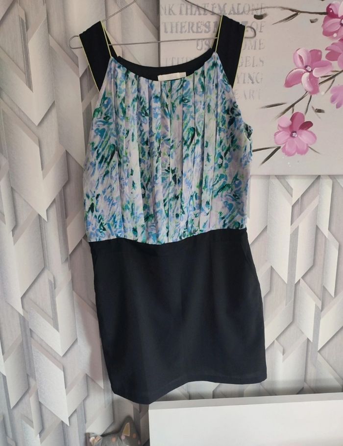 Robe bi matière fleurie see u soon taille 1 - photo numéro 2