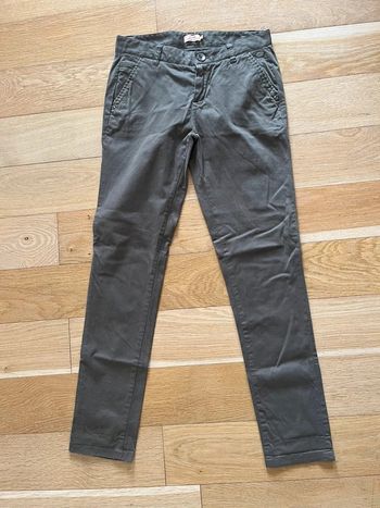 Pantalon DDP en toile kaki Chino – Taille 36 – Coupe droite